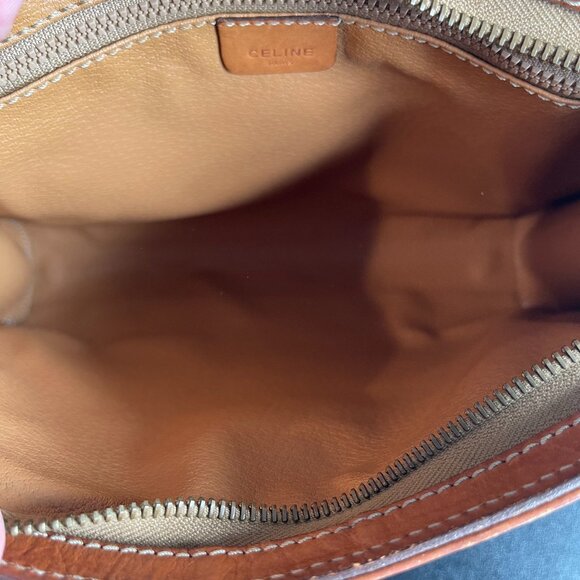 CELINE Vintage Macadam Clutch/Second Bag w/ Strap - Preowned - Picture 9 of 15